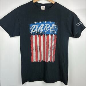Vintage D.A.R.E. Covington PD Indy Sleaze Skater Grunge Graphic Tee Medium